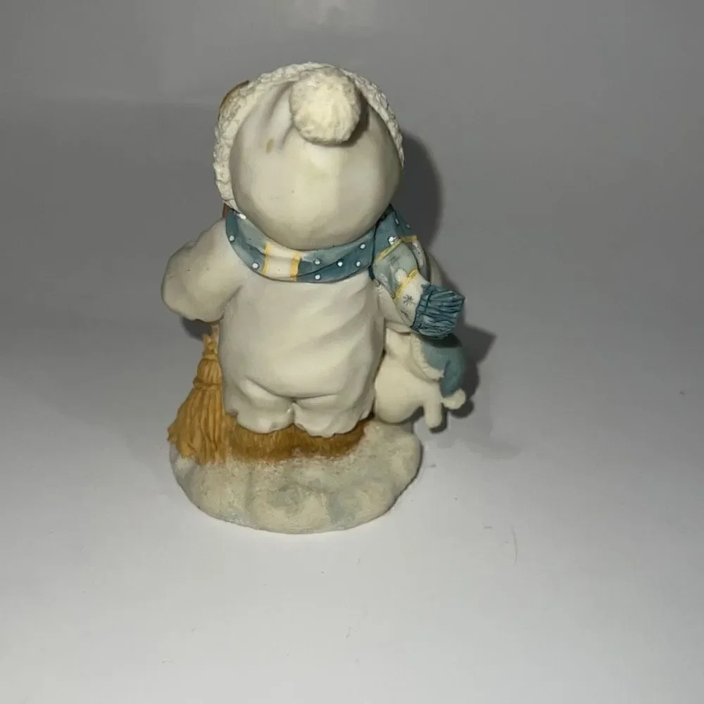 Enesco Cherished Teddies Figurine Earl Model 131873 Warm Hearted Friends Snowman